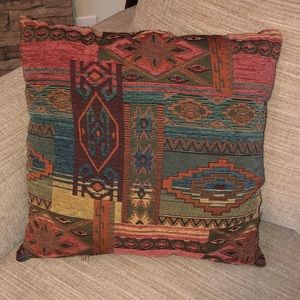 2 Aztec throw pillows